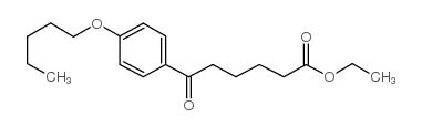 ETHYL 6-OXO-6-(4-PENTYLOXYPHENYL)HEXANOATE结构式