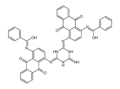 N,N'-[(6-amino-1,3,5-triazine-2,4-diyl)bis[imino(9,10-dihydro-9,10-dioxoanthracene-4,1-diyl)]]bis(benzamide)结构式