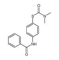 S-(4-benzamidophenyl) N,N-dimethylcarbamothioate结构式
