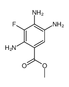 2,4,5-三氨基-3-氟苯甲酸甲酯结构式