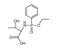 (2S,3R)-2-[[ethoxy(phenyl)phosphoryl]amino]-3-hydroxybutanoic acid结构式