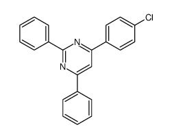 4-(4-氯苯基)-2,6-二苯基嘧啶结构式