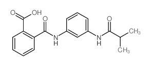 2-{[3-(Isobutyrylamino)anilino]-carbonyl}benzoic acid结构式