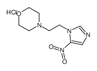 4-[2-(5-nitro-1H-imidazole-1-yl)ethyl]morpholine monohydrochloride Structure