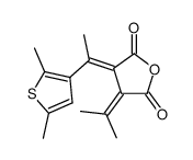 (E)-3-[1-(2,5-Dimethyl-3-thienylfuryl)ethylidene]-4-isopropylidenetetrahydrofurandione结构式