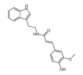 N-ferruloyltryptamine结构式