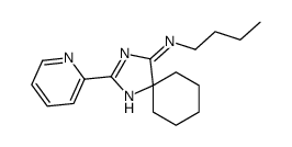 N-butyl-2-pyridin-2-yl-1,3-diazaspiro[4.5]deca-1,3-dien-4-amine Structure