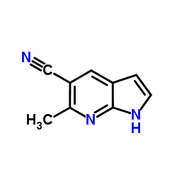 5-氰基-6-甲基-7-氮杂吲哚结构式