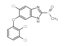 Triclabendazole sulfoxide Structure