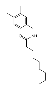 N-[(3,4-dimethylphenyl)methyl]nonanamide结构式