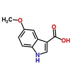 5-甲氧基吲哚-3-羧酸结构式