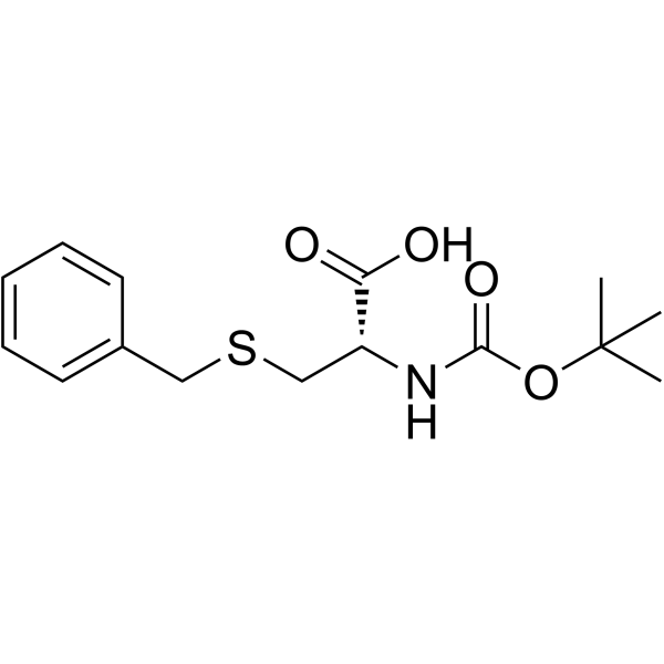 N-α-t-Boc-S-benzyl-L-cysteine structure