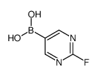 2-FLUOROPYRIMIDINE-5-BORONIC ACID Structure