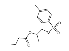 2-butanoyloxypropyl p-toluenesulfonate Structure