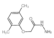 (2,5-二甲基苯氧基)-乙酸肼结构式