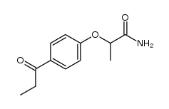 2-(4-propionylphenoxy)propanamide结构式