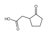 (+/-)-2-(2-oxocyclopentyl)acetic acid结构式