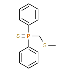 [(Methylthio)methyl]diphenylphosphine sulfide Structure