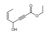 ethyl 4-hydroxyhept-5-en-2-ynoate结构式
