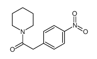 2-(4-nitrophenyl)-1-piperidin-1-ylethanone结构式