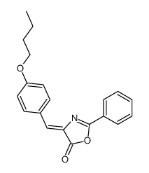 4-[(4-butoxyphenyl)methylidene]-2-phenyl-1,3-oxazol-5-one结构式