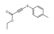 3-(p-tolylthio)propynoic acid ethyl ester Structure