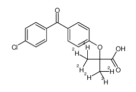 非诺贝特酸-D6结构式