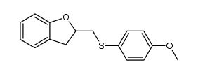 2-[[(4-methoxyphenyl)thio]methyl]-2,3-dihydrobenzofuran结构式