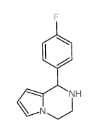 1-(4-氟-苯基)-1,2,3,4-四氢-吡咯并[1,2-a]吡嗪结构式