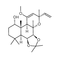 (1S,6S,11S,12S,2R)-14-methoxy-1,4,4,8,8,12,16-heptamethyl-3,5,17-trioxa-16-vinyltetracyclo[11.4.0.0.2,607,12]heptadec-14-en-11-ol结构式