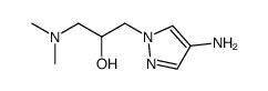1-(4-amino-1H-pyrazol-1-yl)-3-(dimethylamino)propan-2-ol Structure