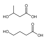 3-hydroxybutanoic acid, 4-hydroxybutanoic acid Structure