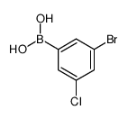 (3-Bromo-5-chlorophenyl)boronic acid Structure