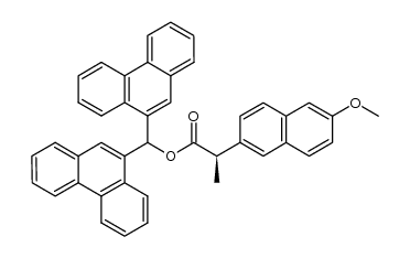 (R)-naproxen di(9-phenanthryl)methyl ester Structure