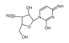 (2S,3S,4R,5R)-5-(4-amino-2-oxopyrimidin-1-yl)-4-hydroxy-2-(hydroxymethyl)oxolane-3-carbonitrile结构式