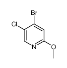 4-溴-5-氯-2-甲氧基吡啶结构式