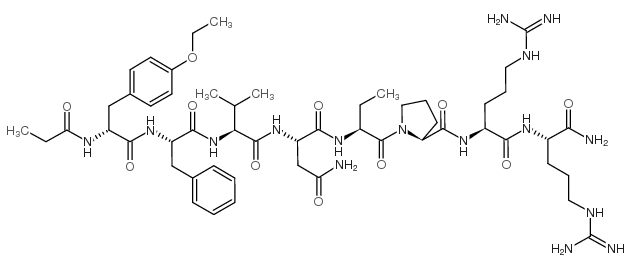 (Propionyl1,D-Tyr(Et)2,Val4,Abu6,Arg8·9)-Vasopressin结构式