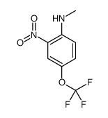 N-甲基-2-硝基-4-(三氟甲氧基)苯胺结构式