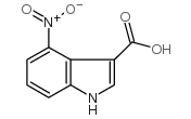 4-硝基吲哚-3-羧酸结构式