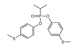 1-methylsulfanyl-4-[(4-methylsulfanylphenoxy)-propan-2-ylphosphoryl]oxybenzene结构式