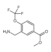 3-(氨基甲基)-4-(三氟甲氧基)苯甲酸甲酯结构式