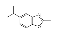 Benzoxazole, 2-methyl-5-(1-methylethyl)- (9CI)结构式
