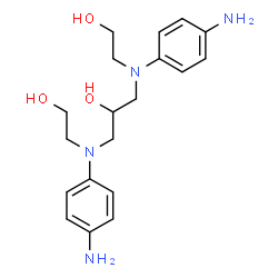 HYDROXYPROPYLBIS(N-HYDROXYETHYL-PARA-PHENYLENEDIAMINE)结构式