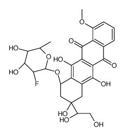 7-O-(2,6-dideoxy-2-fluro-alpha-talopyranosyl)adriamycinol Structure