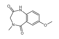 7-甲氧基-4-甲基-3,4-二氢-1H-苯并[e][1,4]二氮杂卓-2,5-二酮结构式