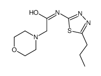2-morpholin-4-yl-N-(5-propyl-1,3,4-thiadiazol-2-yl)acetamide Structure