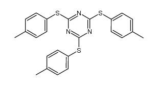 2,4,6-tris(p-tolylthio)-1,3,5-triazine结构式