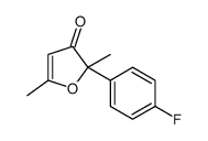 2-(4-fluorophenyl)-2,5-dimethylfuran-3-one结构式