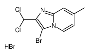 3-溴-2-二氯甲基-7-甲基-咪唑并[1,2-a]吡啶氢溴酸结构式
