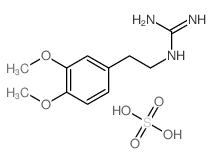 (azaniumylcarbonimidoyl)-[2-(3,4-dimethoxyphenyl)ethyl]azanium sulfate结构式